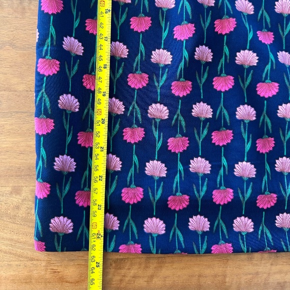 Jcrew Floral Elastic Waist Skirt with Side Pockets - Petite XS - Picture 8 of 10